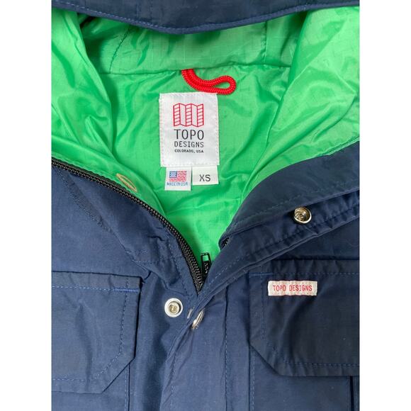 Topo Designs Navy Mountain Utility Jacket, XS - Picture 3 of 5